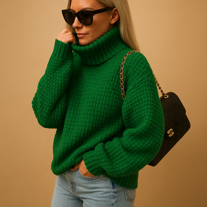 Women’s Wool Jumper | Warm Knit Jumper with Chunky Texture