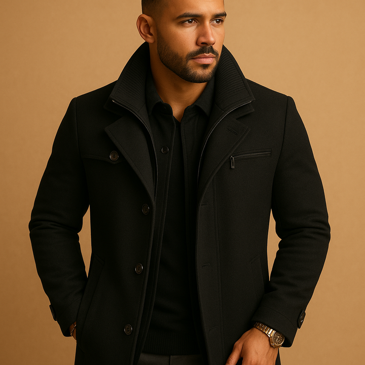 Men’s Waterproof Winter Jacket with Adjustable Cuffs