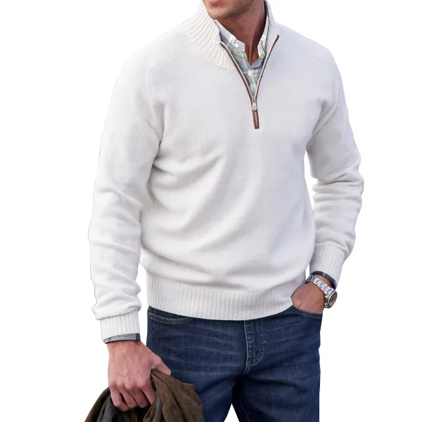 Men’s Half-Zip Knit Jumper | Soft Feel and Modern Everyday Style